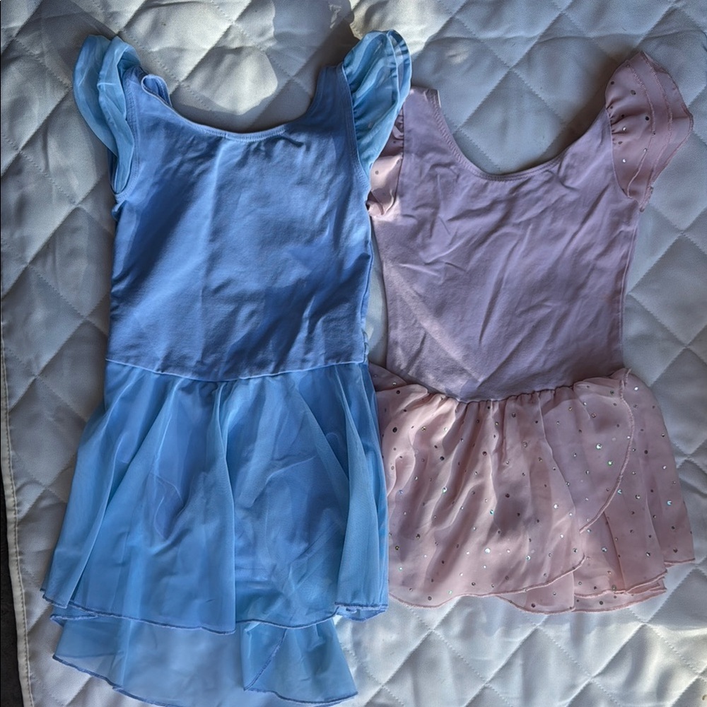 Blue and Pink Ballet dance leotards Dresses